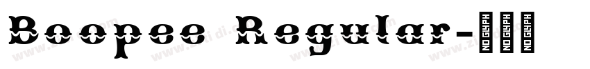 Boopee Regular字体转换